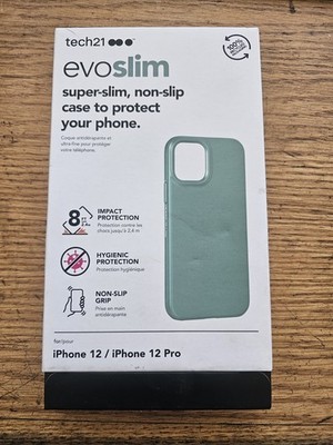 Tech21 Evo iPhone 12/12 Pro 5G case with 8 ft. Drop Protection   Midnight Green