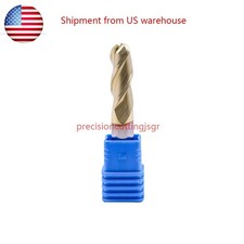 3/8" 3 Flute 37 Helix Ball Nose Carbide End Mill For Aluminum - ZRN Coated