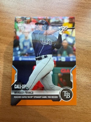 2021 Topps Now Wander Franco Call Up Orange Parallel #2/5 SP Tampa Bay Rays