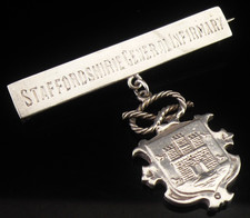 Sterling Silver Nursing Badge, Staffordshire General Infirmary 1933