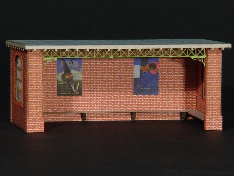 Abri de Quai GAR103 HO Régions Compagnies Maquette 1 Voie en Carton Bois