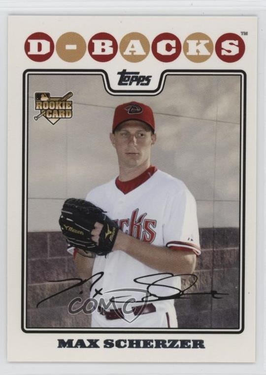 2008 Topps Update Max Scherzer #UH280 1fh7