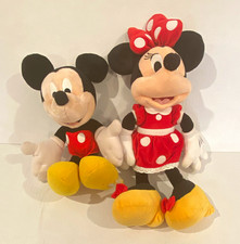 Disney Mickey  Minnie Mouse Plush Stuffed Animals Set Small 6-14 in 1993