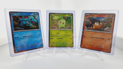 Toploaded Chikorita 008 Tepig 029 Totodile 041 Cosmos Holo Promo Ascended Heroes
