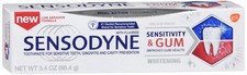 Sensodyne Sensitivity Gum Whitening Fluoride Toothpaste 3.4 Ounce