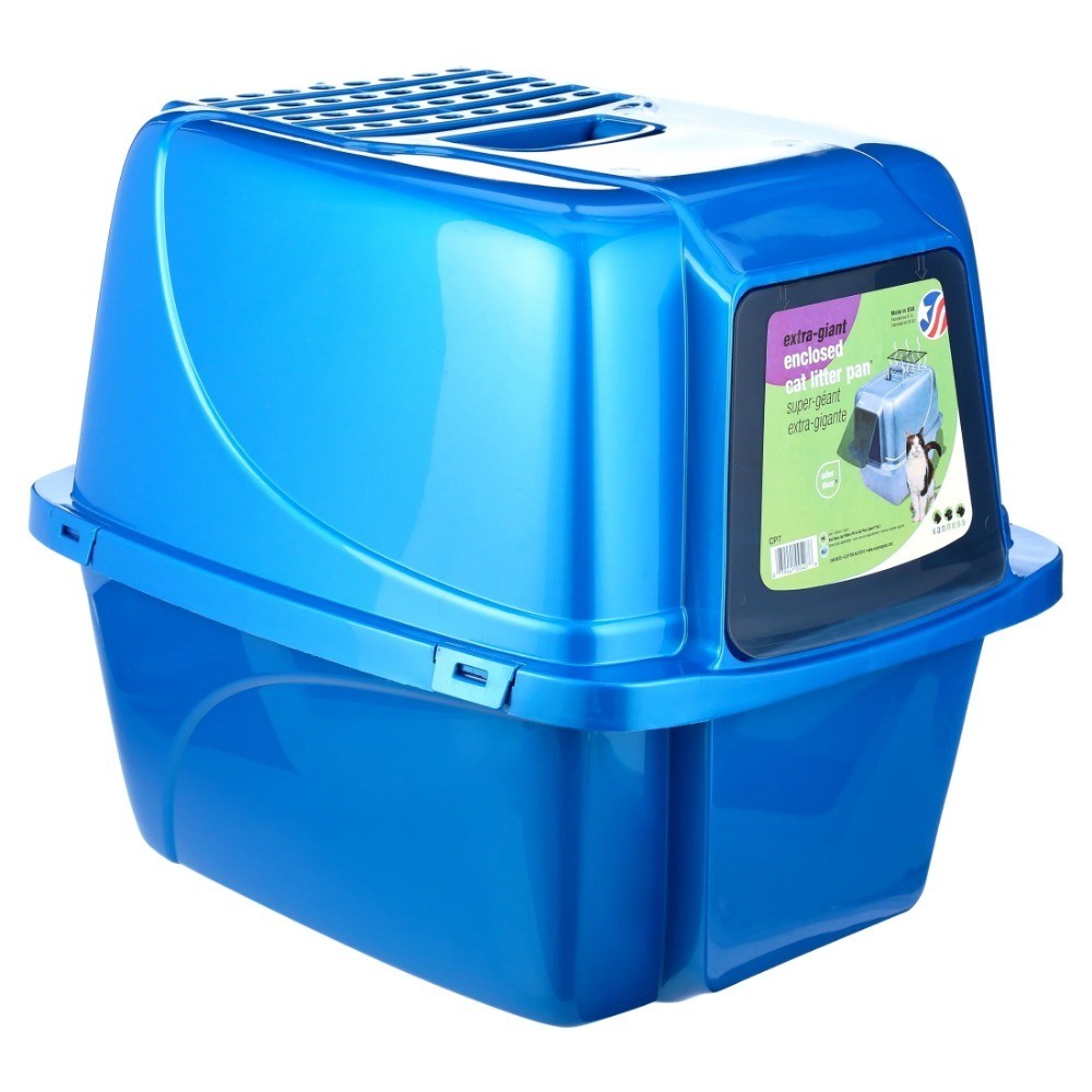 Extra Giant Size Covered Cat Litter Box Enclosure with Door Flap