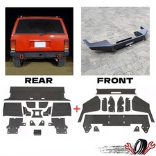 Front Rear Bumper Bare Metal Kit Mount Plate Diy For Jeep Cherokee Xj 84-01