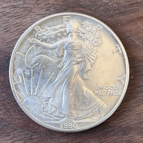 1990 - 1 oz Silver American Eagle Uncirculated
