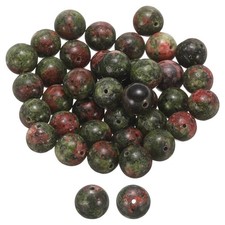 50pcs Green Chalcedony Natural Stone Beads 10mm Round Loose Bead