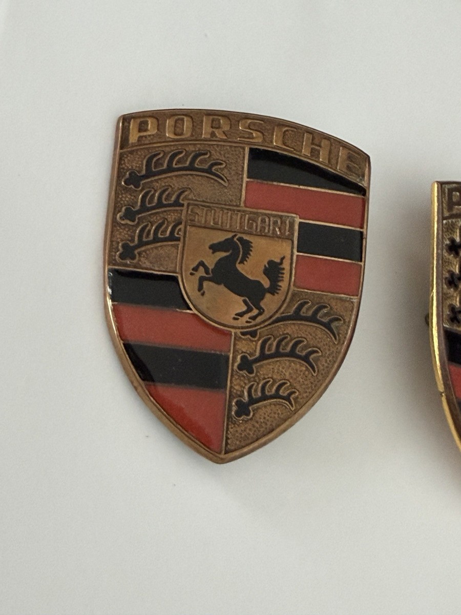激レア　ハーバード大学 紋章　校章　皿 8枚　銅製　ビンテージ　ヴィンテージ 3) Porsche 911 901 912 SWB LWB Orange Bar Hood Badges Original OEM
