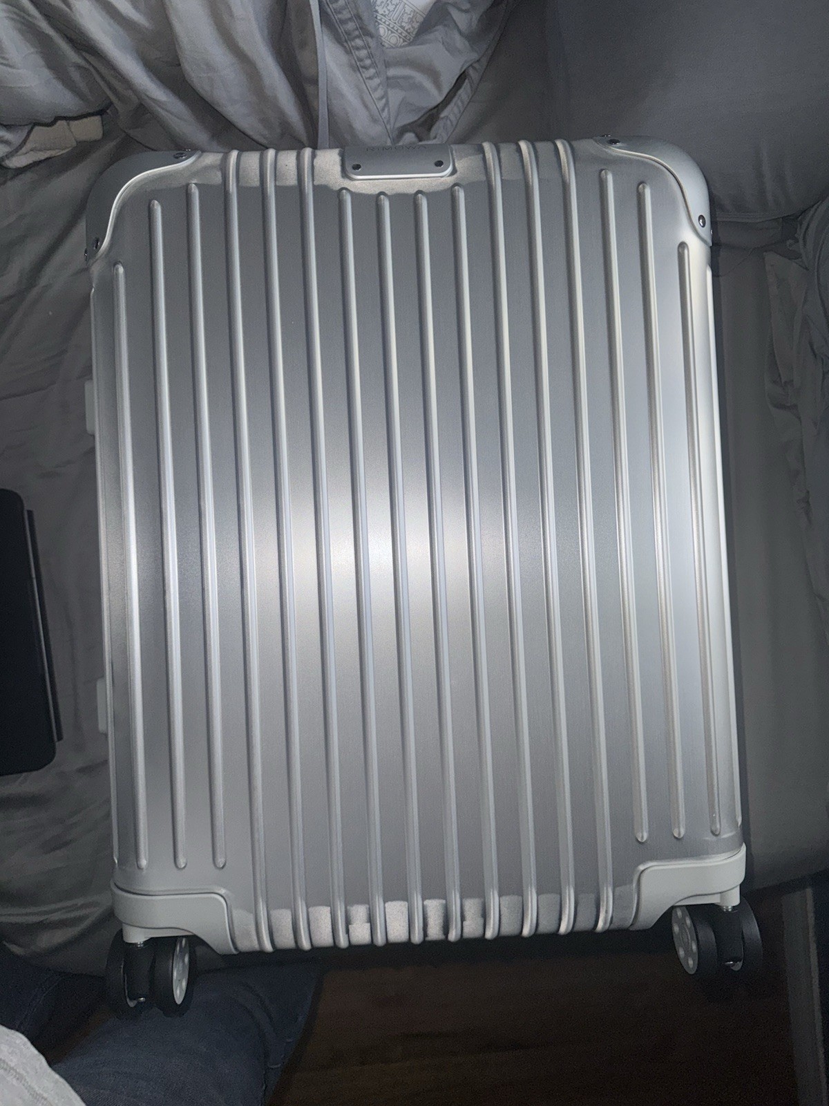 RIMOWA Original Cabin Plus 22-Inch Wheeled Carry-On Luggage - Silver - Authentic