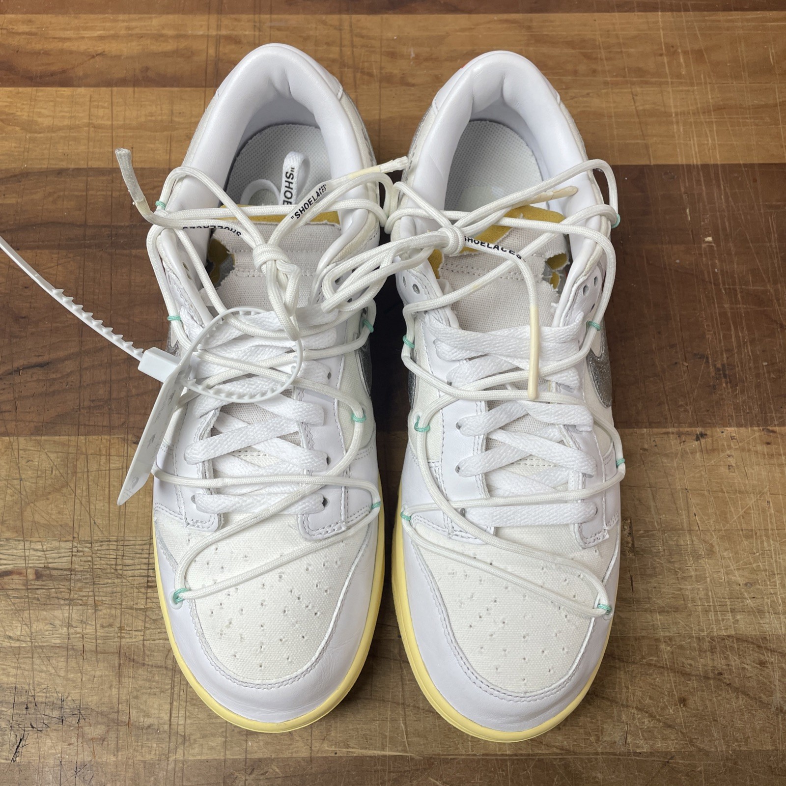 OFF WHITE X NIKE Taglia 10 Nike Off White x Dunk Low Lotto 01 di 50