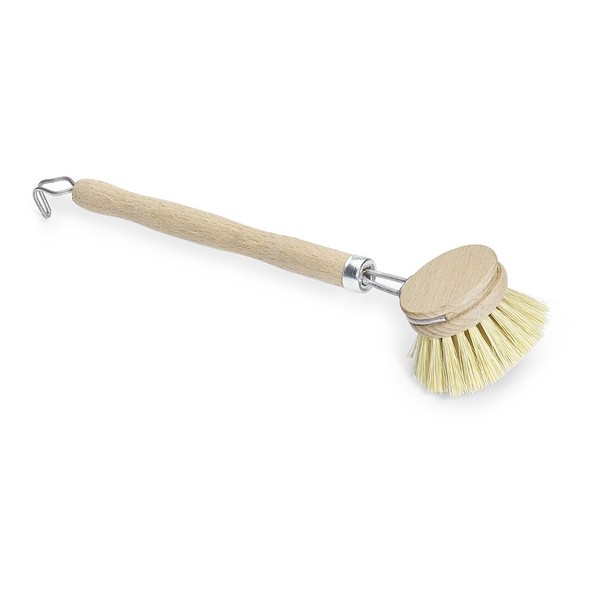 3 Er Set SpüLbüRste Holz Fibre Natur Rundkopf ReinigungsbüRste AbwaschbüRste-image