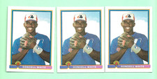 (3) RONDELL WHITE 1991 BOWMAN # 450 EXPOS ROOKIE NM+ CARD (N1823). rookie card picture