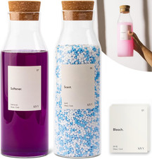 Contenitore Dispenser per Detersivo in Vetro (2 X 1180 Ml) – Barattoli Di Vetro 