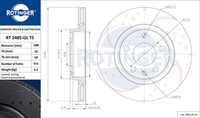 Rotinger 2X Bremsscheibe Vorne Ø279.9 Mm Gelocht BelüFtet FüR Audi A4 8EC B7