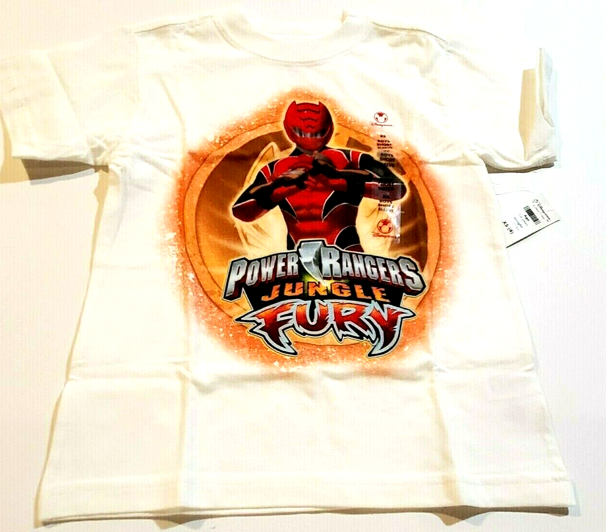 Disney Store POWER RANGERS JUNGLE FURY Boys T Shirt Size XS(4) New With Tags