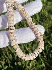 Vintage Hawaiian Surfer Puka She Necklace Barrel Clasp 18 Inch 7.4+mm