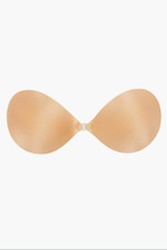 Seamless Backless Adhesive Push-Up Bra FASHION FORMS Mocha Color Size C