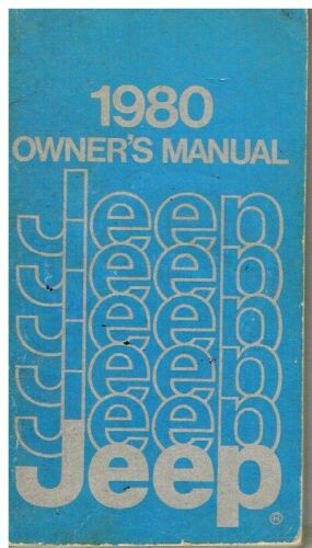 JEEP CJ , CHEROKEE , WAGONEER & TRUCK ORIGINAL 1980 OWNERS INSTRUCTION HANDBOOK - Picture 1 of 1