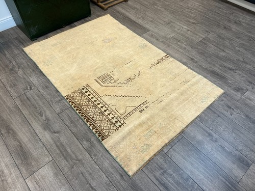 Wool Rug, Handmade Rug 3.6x5.6 ft, Carpet, Woven RUg, Area Rug, Soft Colors Rug