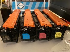 4 Genuine HP Color LaserJet M553 Toner Cartridge HP 508A CF360A CF361A CF362A