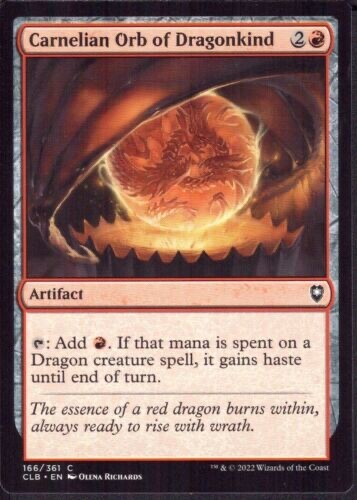 MTG ~ Carnelian Orb of Dragonkind ~ Battle for Baldur's Gate ~ Near Mint
