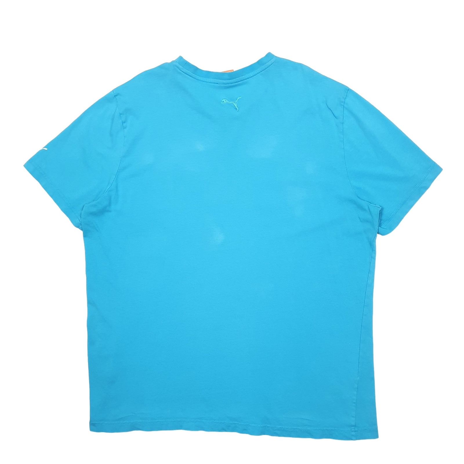PUMA Blue T Shirt Tee Spellout Short Sleeve Cotton Blend Mens XL image 2