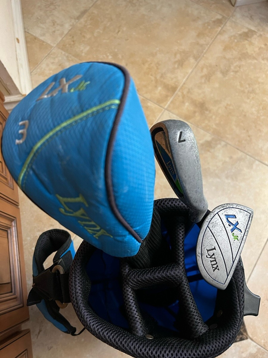 Lynx LX Jr Blue Kids Junior 3 Pc Golf Club Set Youth Right Hand w