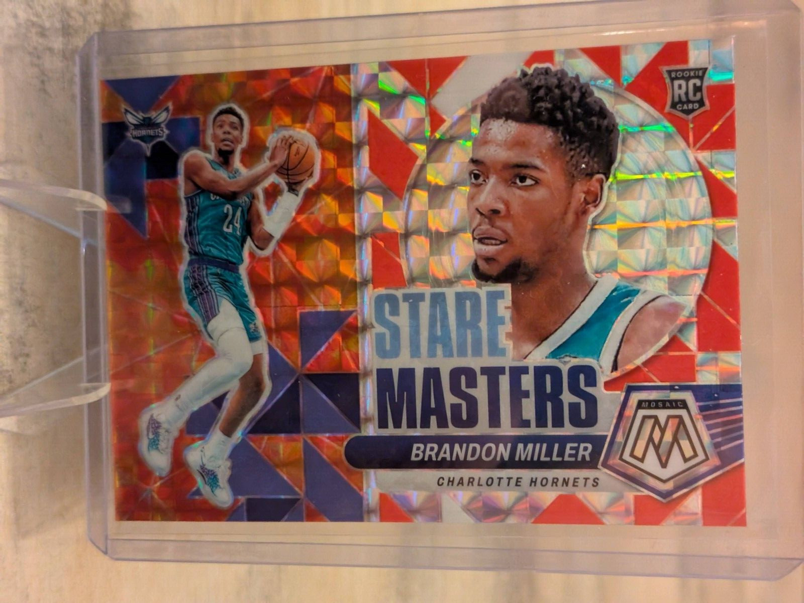 2023-24 Panini Mosaic - Stare Masters Mosaic Prizm #7 Brandon Miller (RC)