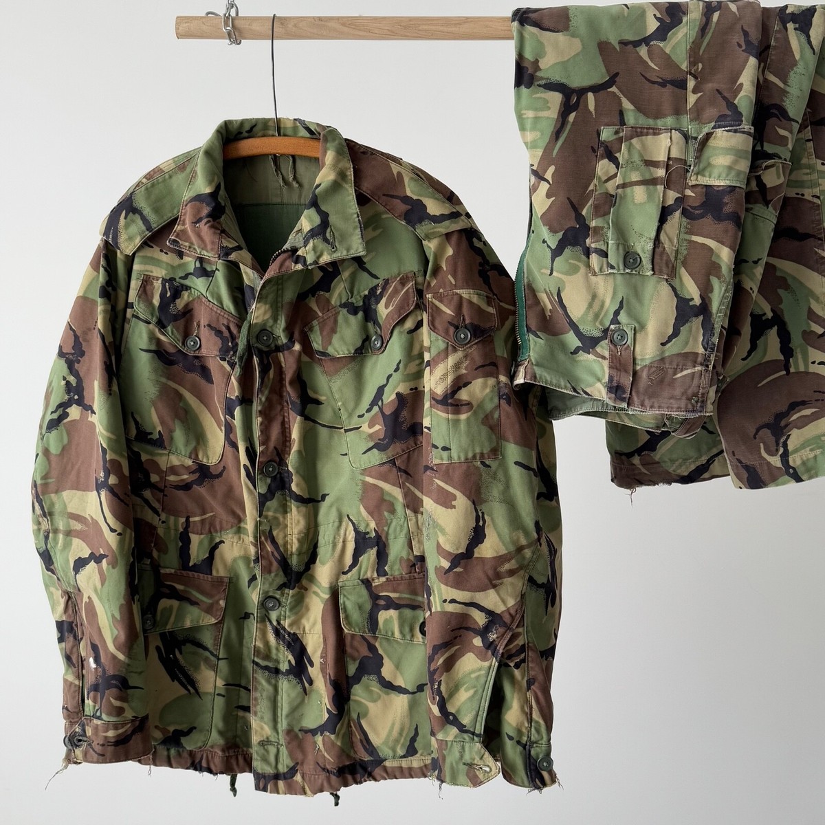 60s British Army イギリス軍 実物 P68 ヴィンテージ DPM 60s Vintage Military 1968 Pattern British Army DPM Camo Combat