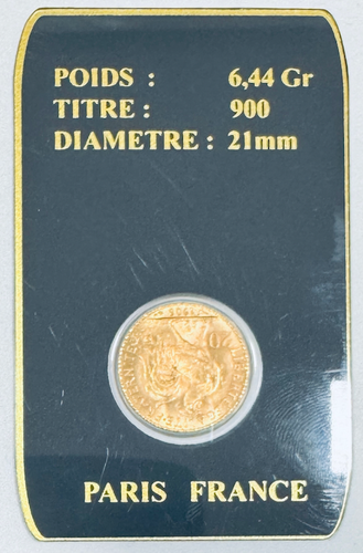 NAPOLEON 20 FRANCS GOLD MARIANNE COQ SUP - Picture 3 of 3