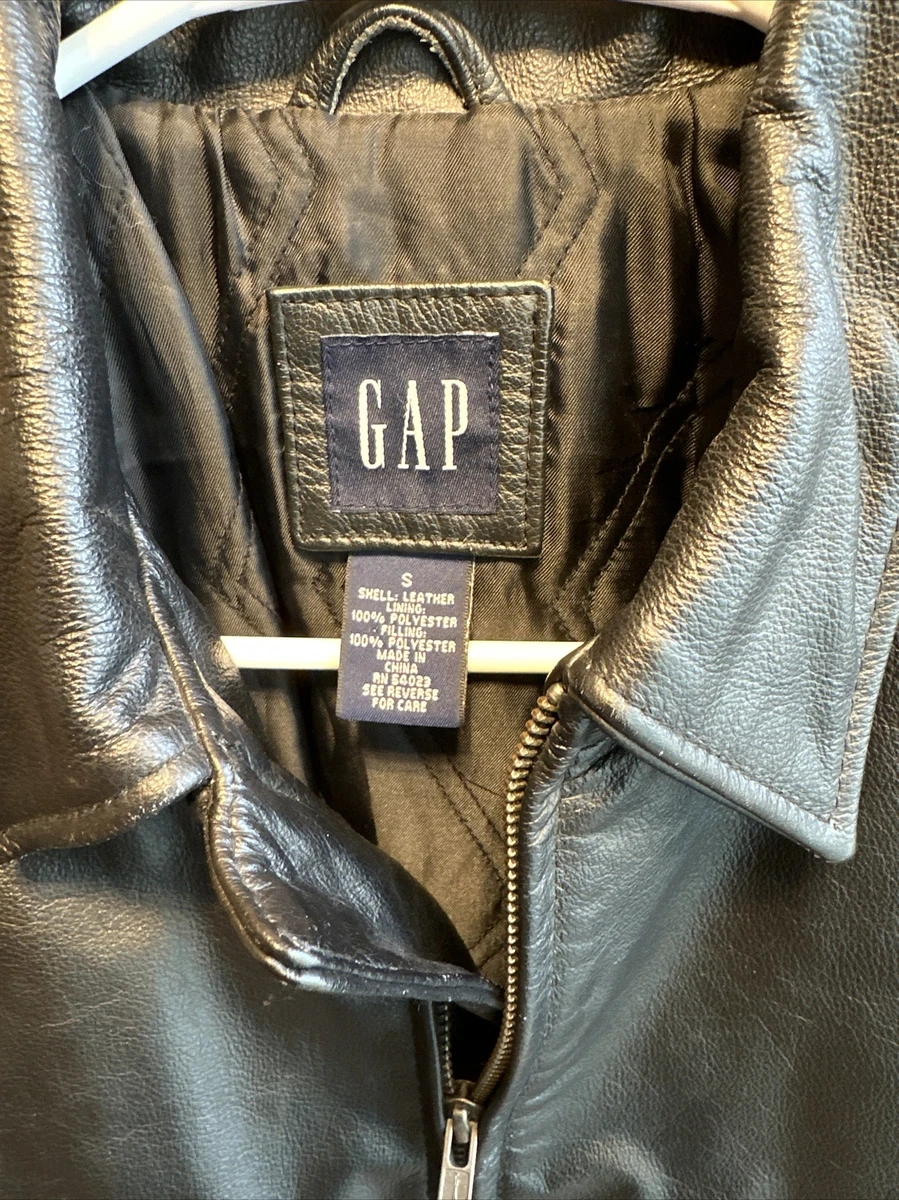 90's Gap Black Leather Jeans -  India