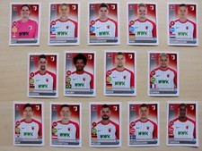 alle 14 Spielerbilder/Sticker FC Augsburg Topps Bundesliga Saison 2017/18