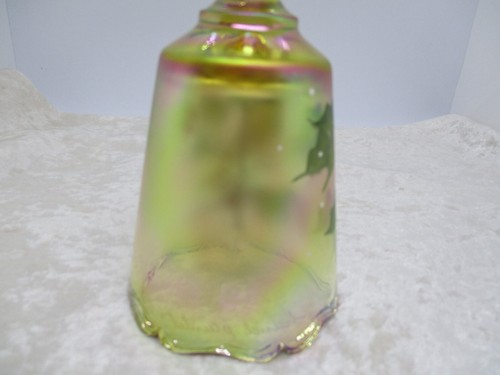 Fenton Iridescent Hand Painted/Numbered Chickadee Glass Bell - Picture 4 of 13