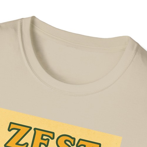 Zest for Life Unisex T-Shirt, Fun Tee, Gift for Citrus Lovers, Summer Vibes, - Picture 8 of 25