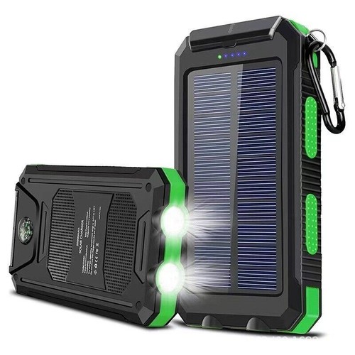 20,000mAh Waterproof Solar Charger with Dual USB Ports and LED Flashlight Perfec - 第 5/40 張圖片