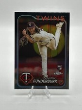 Kody Funderburk 2024 Topps Chrome Refractor RC Minnesota Twins #297