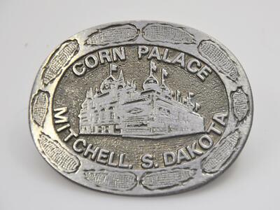 MITCHELL S.DAKOTA CORN PALACE Gürtelschnalle belt-buckle ~1985