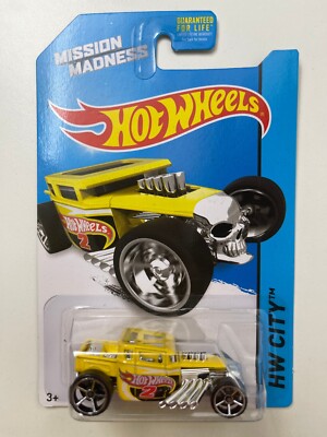 Hot Wheels - HW City - Yellow Bone Shaker - New on Card | eBay