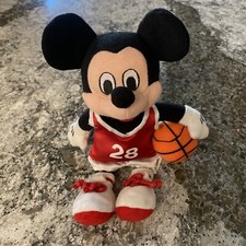 Disney's Mickey Mouse Basketball Mickey Plush Beanie Vintage 9  