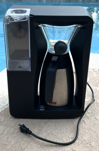 Machine à café automatique à versement automatique Bodum 11001 See-Through Bistro fonctionne testée ! - Photo 1 sur 24