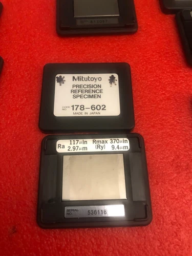 MITUTOYO PRECISION REFERENCE SPECIMEN 178-602 Ra 117uin 2.97um rmax 370uin 9.4um