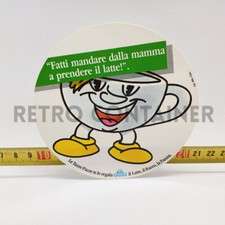 Adesivo Vintage Sticker Aufkleber 80's - Latte Giglio Tazze Pazze RIF. D5