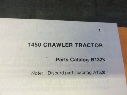 Case 1450 Crawler Tractor Parts Catalog Manual B1328 - Picture 5 of 8