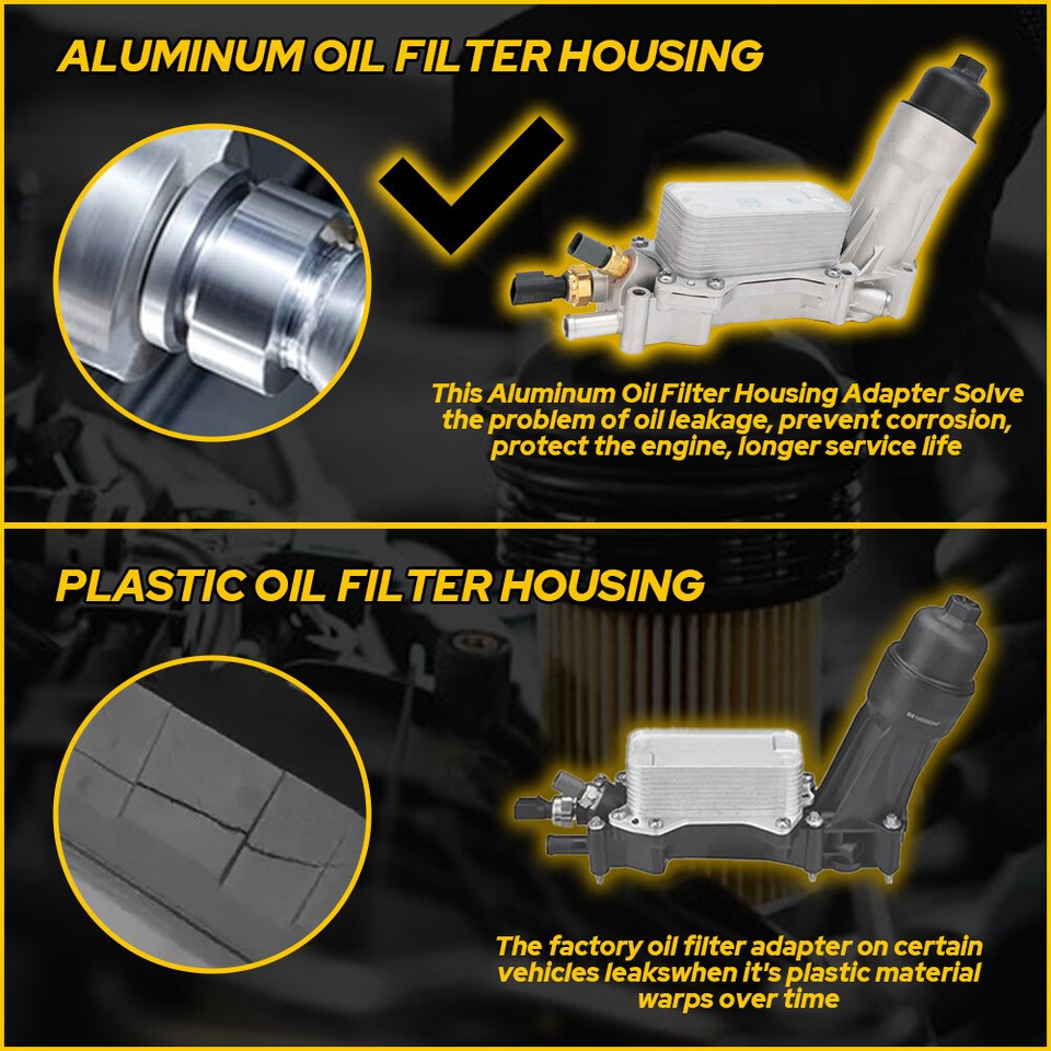 Oil Cooler&Oil Filter Housing Adapter Fit 20112016 Dodge Charger3.6L