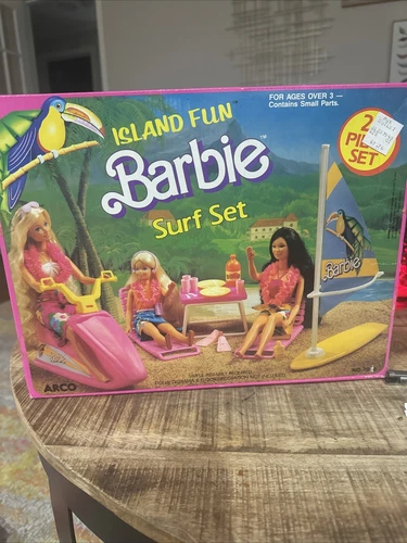 Vintage 1987 Arco Island Fun Barbie Surf Set No. 7948