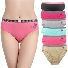 3 Or 6 Pcs Lot Women's Cotton High Full Briefs Panties Mama Underwear,L XL XXL