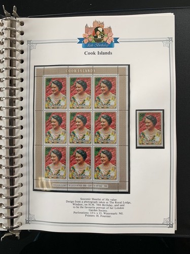 COMMONWEALTH 1980 QUEEN MOTHER 90th BIRTHDAY STAMP ALBUM INC MNH COLLECTION - Picture 5 of 9
