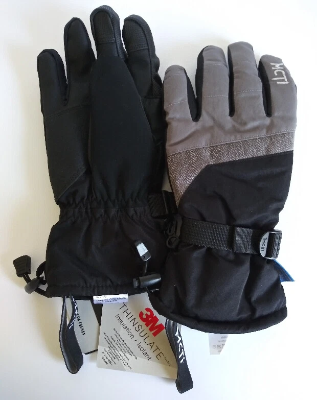 MCTi Waterproof Ski Gloves Thinsulate Touchscreen Snowboard Cold Weather - Large